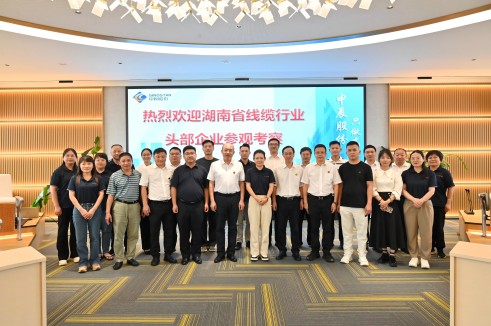 聚智 协同 共享——湖南线缆头部企业莅临js345线路检测电缆考察交流